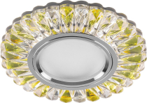 CD902 прозрачный-желтый MR16 50W G5.3 12V с белой LED подсветкой 4000К