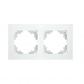 GFR00-7002-01 Рамка двухместная горизонтальная, белая