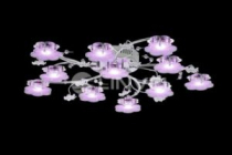Светильник декоративный LV 8530/11 Хром/LED красный+синий/смена цвета РАСПРОДАЖА 