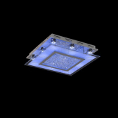 Светильник декоративный LV 8533/9 Хром/LED красный+синий/смена цвета