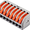 LD222-418 (упаковка 5шт) строительно-монтажные клеммы 8-проводные STEKKER 