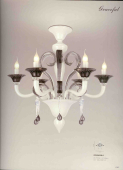 Люстра DZ 80098-6 White/Black E14 60W D775mm H720mm (не прокрас рожка)