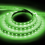 LS606/LED-RL 60SMD(5050)/m 14.4W/m 12V  5000*12*0.22 зелёный на белом