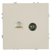 RST00-5106-08 Розетка TV + компьютерная RJ-45 (механизм),кашемир.