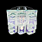 CDY18 CHR+YL/ PEARL(colorful) G5.3 с декоративным стеклом  56*23*18*