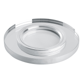 CD8160 15LED*2835 SMD 4000K MR16 50W G5.3 прозрачный/хром, под лампу 90*90*23 
