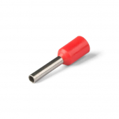 LD405-108 Красный наконечник штыревой втулочный изолированный НШВИ 1-8 (DIY упаковка 25 шт) 