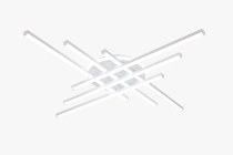 MS 1224/6+1 Парабель 100W Белый 3000-6000K AC180-240V 850х850х75мм диммируемый с ПДУ  