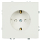 RST16-5110-01ZK Розетка 1-местная с з/ш,с/з (механизм), СЗК,250В,16А,белый фарфор