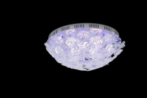 Светильник декоративный LV 8343/9 Хром G4 12v 20w  пульт/LED красный+синий/смена цвета
