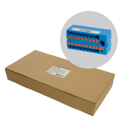 LD580 PTFIX 6-18/25 Зажим блочный(групп) на 18 точек, сеч 2,5 мм2, 690V, 41А, синий