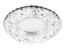 CD906 прозрачный MR16 50W G5.3 12V с белой LED подсветкой 4000К