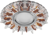 CD911 потолочный MR16 G5.3 прозрачный-коричневы с белой LED подсветкой
