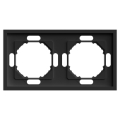 PFR00-5002-05 Рамка 2-местная, черный уголь.