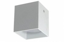 LS-K-065 WH+S светильник квадрат, белый шелк (H65мм, 60*60мм)