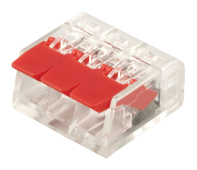 LD221-413 (упаковка 5 шт) универсальные компактные клеммы 3-проводные STEKKER 