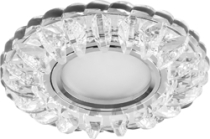 CD932 прозрачный MR16 50W G5.3 12V с белой LED подсветкой 4000К
