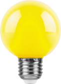 LB-371 3W E27 желтый 230V шар