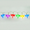 CL114 10 LED 0,3W белый , рас-ие м/у подвесами: 10см, длина: 1,2м, батарейки 2*АА IP 20
