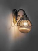 PL5052 100W 230V E27, IP44 черное золото