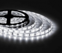 SST07-60, 14.4Вт/м 60SMD(5050)/м DC12V 5м, IP65, белый на белом основании