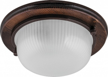 НБО 03-60-021 IP54, 220V 60Bт E27 дерево, орех, круг,