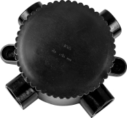 КЭМ 2-660-3 монтажная электрическая коробка 3-х рожковая 660V 165х65х135 черный