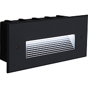 LN012 5W, 4000K, IP65, Черный, встраиваемый, прямоугольник
