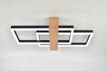 MS 1207/2 80W Чёрный/дерево 3000-6000К 550х300х100мм диммируемый с ПДУ