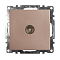 GLS00-7108-02 Розетка шампань телевизионная 1-местная 75 Ом 5-862МГц