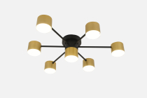 MS 1220/7 Домел Чёрный/золото GX53 max.9W 645х645х115мм