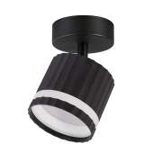 HL3691 GX53 1*12W, 230V, IP20, цвет черный, корпус алюминий