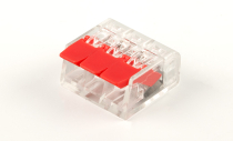 LD221-413 (упаковка100шт) универсальные компактные клеммы 3-проводные STEKKER 