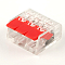 LD221-413 (упаковка100шт) универсальные компактные клеммы 3-проводные STEKKER 