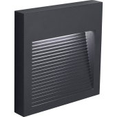 DH204 5W, 4000K, IP65, квадрат, серый 120*18*120мм Светильник уличный,накладной Feron