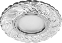 CD934 с белой LED подсветко MR16 G5.3 прозрачный хром.