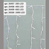 DJ-710  1000LED 24V трансф. 6*2м+2м, белый (водопад)
