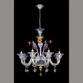 Люстра DZ 81057-8 Clear/Purple/Gold  E14 60W D890mm H865mm