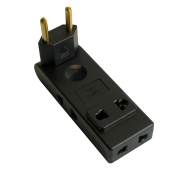 ADP10-24-22 Сетевой разветвитель 4-местный б/з, 250В, 10A, IP20, черный