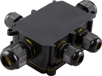 LD525 водонепроницаемая cоединительная коробка 450V, IP68, 140х100х36, черный