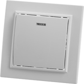 PSW10-9001-01 Выключатель 1-клавишный, с индикатором, скрытой установки, 220В, 10А, IP20, белый