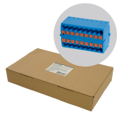 LD580 PTFIX 18/25 Зажим блочный(групп) на 18 точек, сеч 2,5 мм2, 450V, 24А, синий