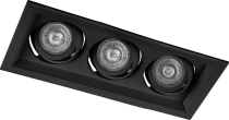 DLT203 3х50W 12V MR16 G5.3 черный