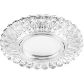 CD902 под лампу с LED подсветкой 15LED*2835 SMD 4000K MR16 G5.3 прозрачный хром