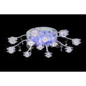 LV 8224/12 Хром G4 12V*20W  L55 W55 H18/LED фиолетовый+белый