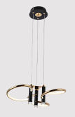 Светильник декоративный MS 1148/3Р Вилия 60W Чёрный/золото 4000К 3670Lm Ø500 H1000 
