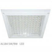 AL184 100 LED 9W светильник накладной со светодиодами, с датчиком освещенности, белый