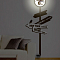 NL73 6*0,5W LEDs 5730smd светильник-часы с USB-проводом (5V адаптор в комплект не входит); 1*AA бата