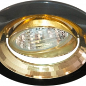 DL2009 MR-16 50W G5,3  черный металлик-золото
