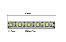 Лента светодиодная 2/200/GN+4000 для серии MS 1052,1053 (2х контактная 200led зеленый+4000К)